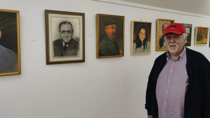 El pintor Juan Silva expone su colección de retratos