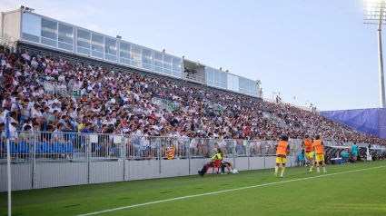 La afición debe permanecer sentada en el Ibercaja Estadio