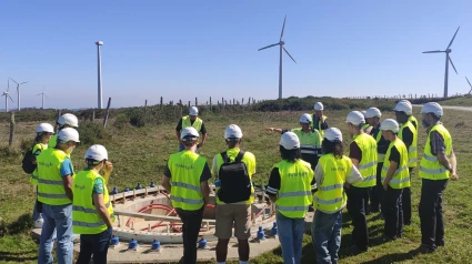 Visita a uno de los parques eólicos de Naturgy