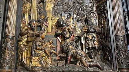 Fundación UNIR restaurará el retablo de la Adoración de los Reyes de la Concatedral de Logroño