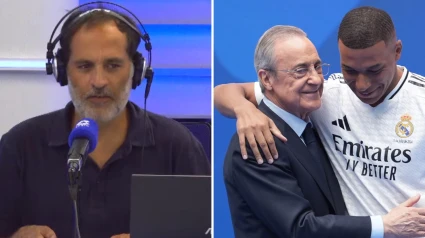 David Sánchez, Florentino Pérez y Kylian Mbappé