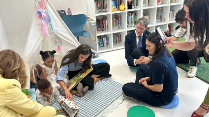 Cultura y SociedadLa reina Letizia inaugura el curso escolar en el colegio de Rincón de Soto