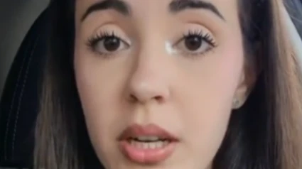 La usuaria de TikTok en el vídeo