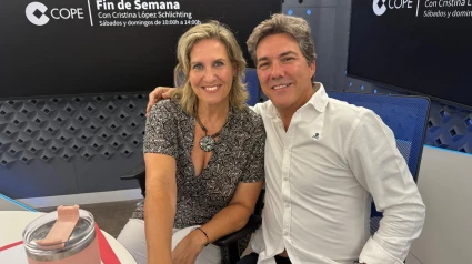 Cristina con Gustavo Martínez, gestor de patrimonios y experto en bolsa