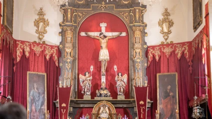 Altar del Cristo de San Agustín con motivo del Voto de 2024