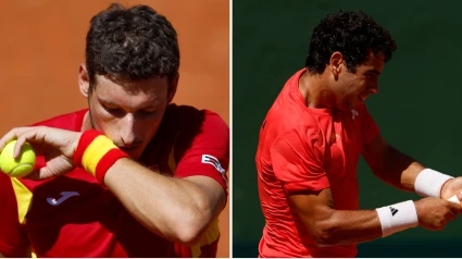 Carreño y Munar en sus partidos de la Copa Davis