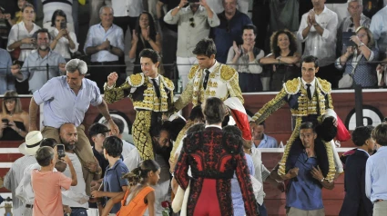 Daniel Ruiz, Roca Rey, Manuel Caballero y Paco Ureña, a hombros en Albacete