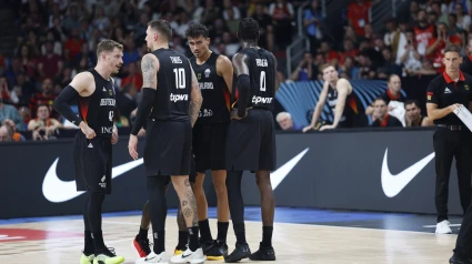 Jugadores de Alemania en la final del Eurobasket