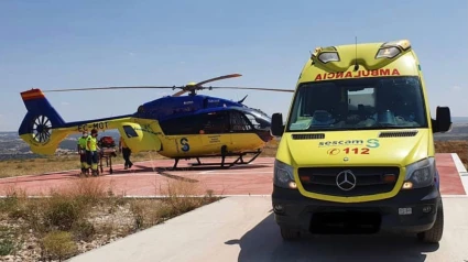 Transporte sanitario aéreo del SESCAM