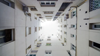 Interior de una comunidad de vecinos