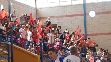 Afición del La Palma Futsal durante un partido de la temporada pasada
