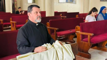 Padre Carlos Ferrero en Gaza