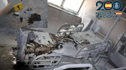 Estado en el que quedó la habitación del hospital