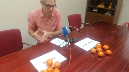 Iván Rivas, durante la rueda de prensa en el Ayuntamiento
