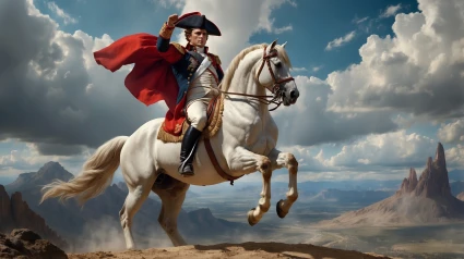 Retrato ecuestre de Napoleón Bonaparte