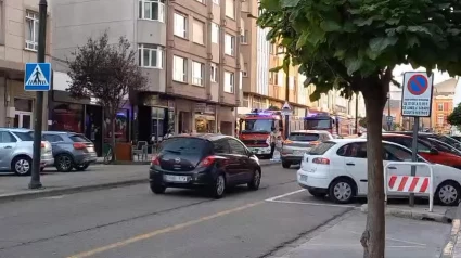Incendio en un piso de la Avenida de Galicia, en Ribadeo