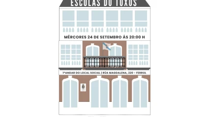 Cartel de la presentación de los cursos del Real Coro Toxos e Flores