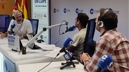 Cañizares con Jorge Bustos y Alberto Herrera