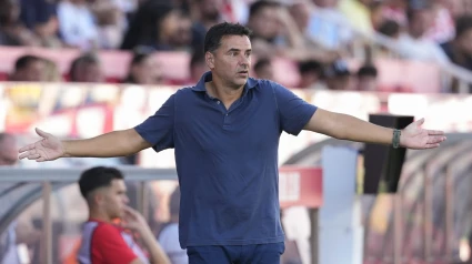 El entrenador del Girona fue muy duro con sus jugadores tras la derrota ante el Levante (0-4)