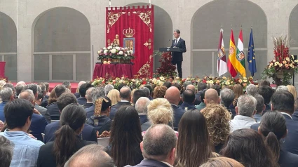 El presidente de La Rioja preside el tradicional pisado de la uva y la ofrenda del primer mosto a la Virgen de Valvanera