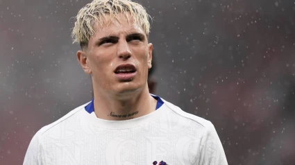 Alejandro Garnacho, en el United-Chelsea