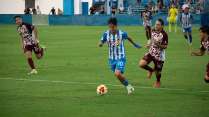 Jun Park, en un momento del partido de ayer