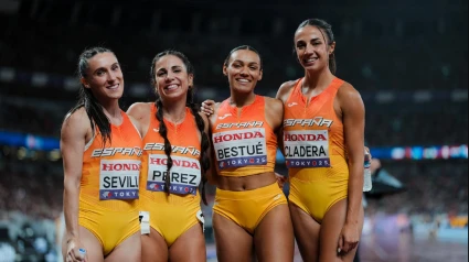 El equipo español de relevo, tras su quinto puesto
