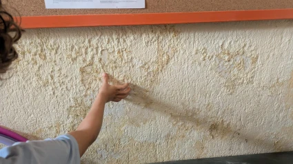 Estado de las paredes del CEIP Cidade Vella de A Coruña