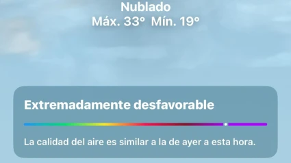 Mensaje aparecido en los móviles