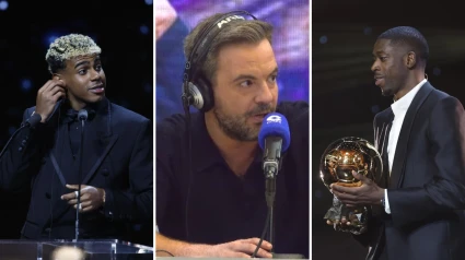 Lamine Yamal, Nacho Peña y Ousmane Dembélé
