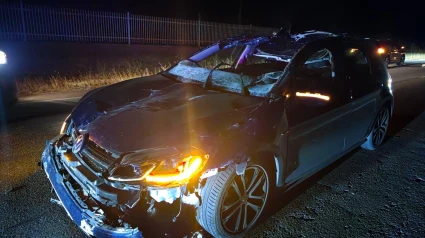Fallece un hombre de 35 años tras chocar contra un caballo en la carretera de Olivenza