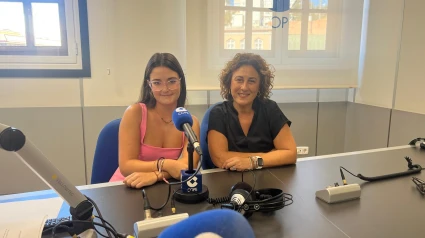 Eva y Carla, en los estudios de COPE
