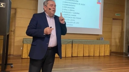 El regidor de Verín, Gerardo Seoane, durante un acto en esta localidad ourensana