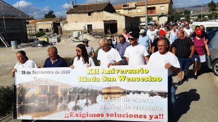 Manifestación de los afectados por las riadas en el año 2024