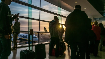 Cola de embarque de Ryanair