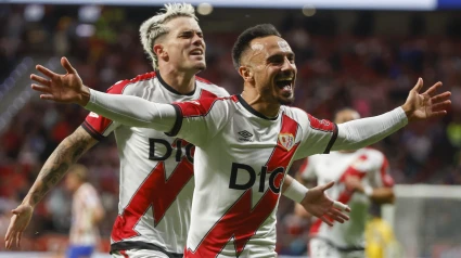 Álvaro García celebra su gol ante el Atlético