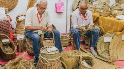 Artesanos del esparto en la última edición de Feramur