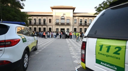 Simulacro de incendio en 'La Normal', en Granada