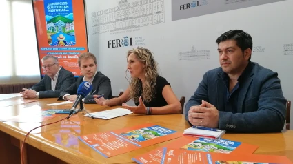 Emilio Vázquez, Javier Díaz, Martina Aneiros y Olegario Álvarez durante la presentación