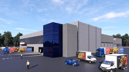 Recreación de la nueva fábrica que Maheso está construyendo en el Parque Empresarial del Medio Ambiente en Soria