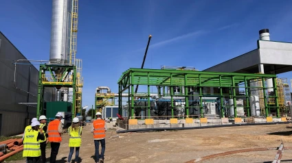 La delegada de la Xunta en Ferrol, Martina Aneiros, visitó la planta de Valogreene Recinor en As Somozas