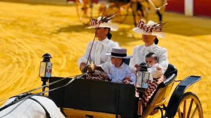 Uno de los carros de caballos que participó en el encuentro de enganches de Lorca