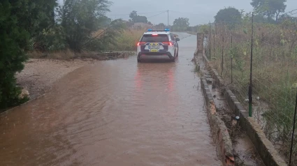Lluvias intensas en Ondara