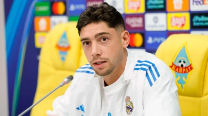 Fede Valverde, en rueda de prensa