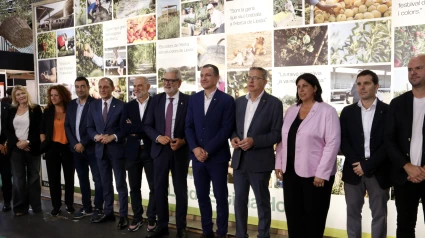 Autoritats a la fira MOS de Lleida