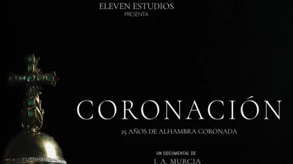 Cartel anunciador del documental del XV Aniversario de la Coronación de Santa María de la Alhambra