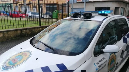 Foto de archivo de un vehículo de la Policía Local de Ferrol con el "multacar" instalado
