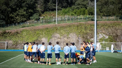 Entrenamiento de la Real Sociedad en Zubieta