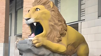 El 'León Garganchón' el nuevo tobogán infantil de las Fiestas del Pilar.
