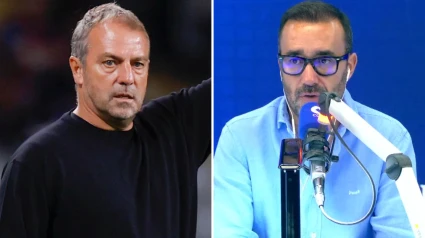 Hansi Flick y Juanma Castaño